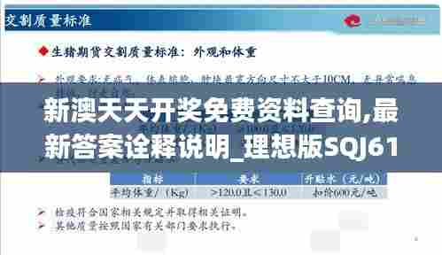 新澳天天开奖免费资料查询,最新答案诠释说明_理想版SQJ61.572