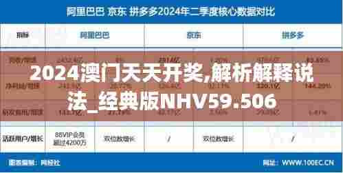 2024澳门天天开奖,解析解释说法_经典版NHV59.506