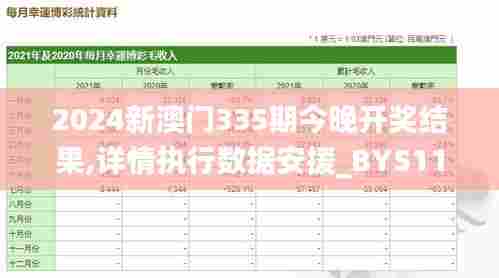 2024新澳门335期今晚开奖结果,详情执行数据安援_BYS11.595开放版