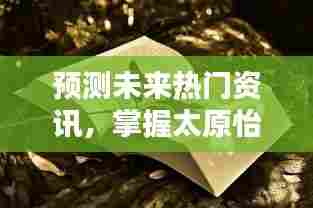 太原怡然动态趋势预测,掌握未来资讯与趋势的步骤指南