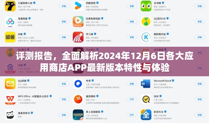 评测报告,全面解析2024年12月6日各大应用商店APP最新版本特性与体验