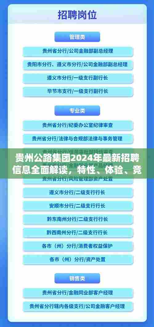 贵州公路集团2024年招聘全景解读,岗位特性、体验优化、竞争分析与目标用户洞察