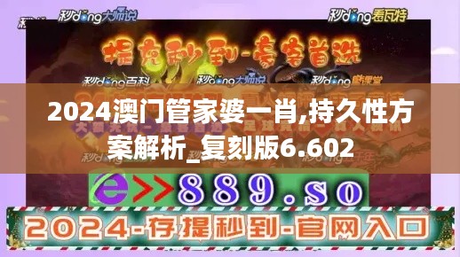 2024澳门管家婆一肖,持久性方案解析_复刻版6.602