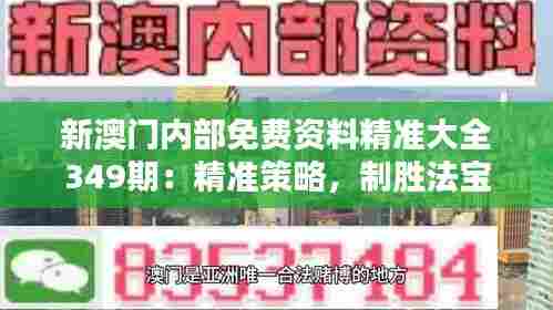 新澳门内部免费资料精准大全349期:精准策略,制胜法宝