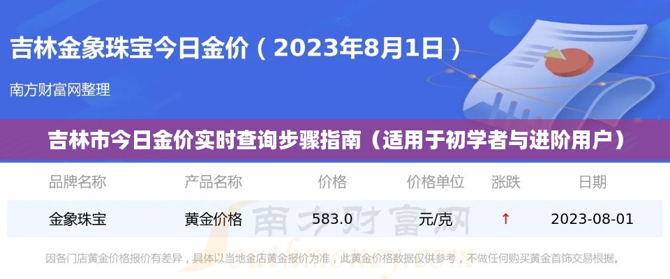 吉林市今日金价实时查询步骤指南,初学者与进阶用户必备指南