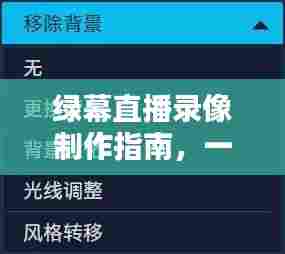 绿幕直播录像制作全攻略,轻松掌握实时录像技巧(2024年指南)