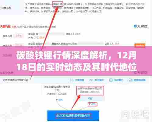 碳酸铁锂行情深度解析,最新实时动态与时代地位探讨(12月18日)