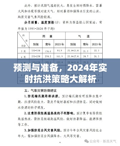 2024年实时抗洪策略解析,预测与准备的重要性
