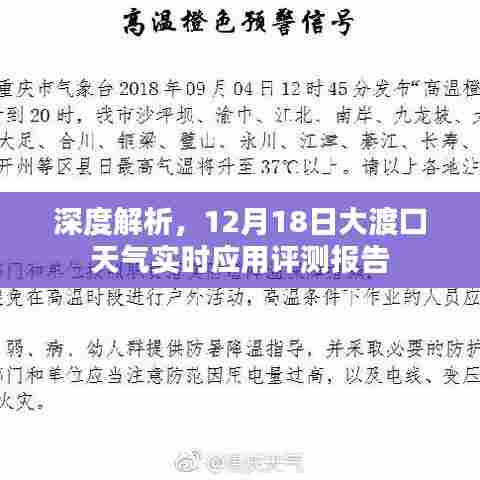 大渡口天气预报实时应用深度评测报告,详细解读与解析