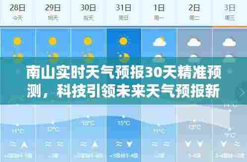 南山实时天气预报精准预测未来30天,科技引领天气预报新时代