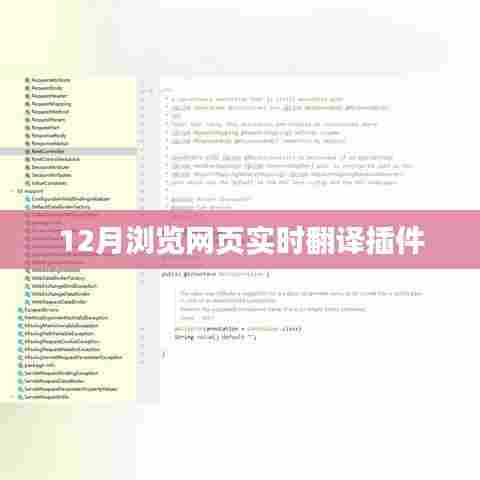 实时网页翻译插件,12月必备工具