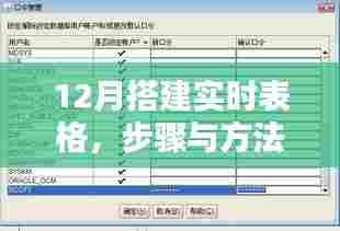 实时表格搭建步骤与方法(12月操作指南)