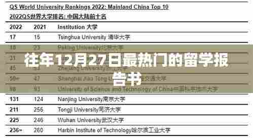 往年12月27日留学报告书热门盘点