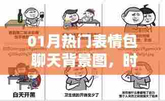 热门表情包与时尚背景图,情感表达新潮流