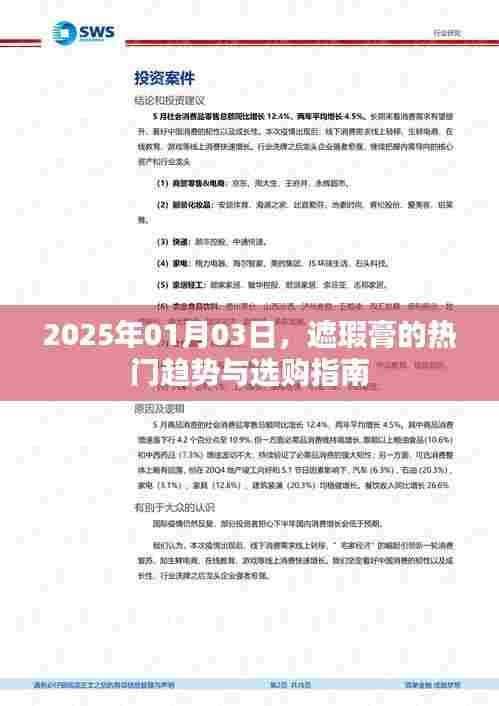 遮瑕膏趋势选购指南,热门趋势解析,2025年选购必备