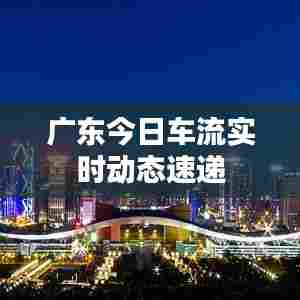 广东今日车流实时动态速递